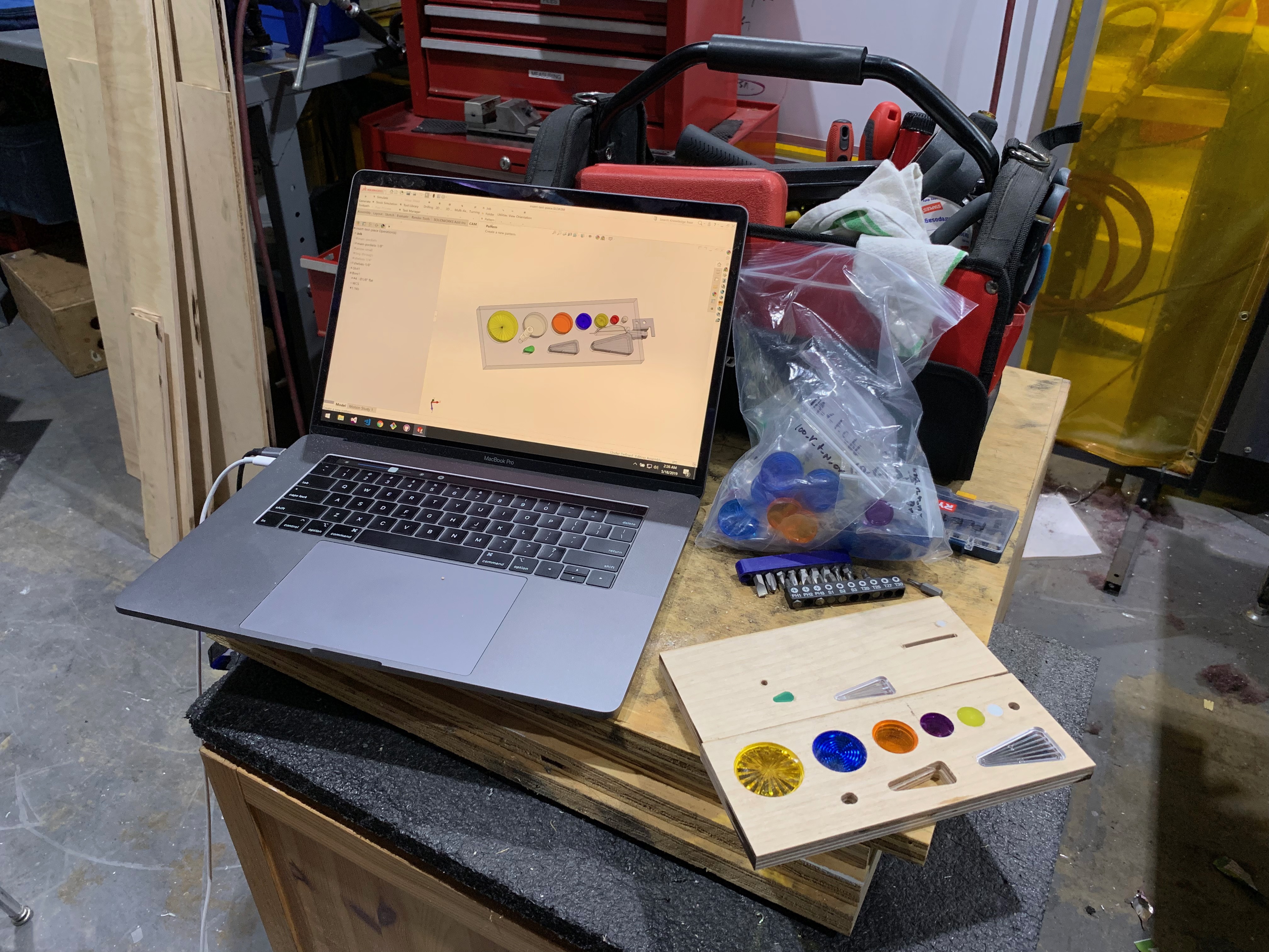 Test fits for the inserts